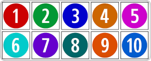 1 To 10 Numbers Png Transparent Images