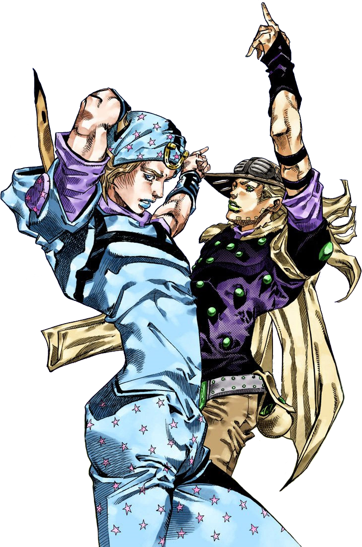 Johnny joestar and gyro zeppeli - Download Free Png Images