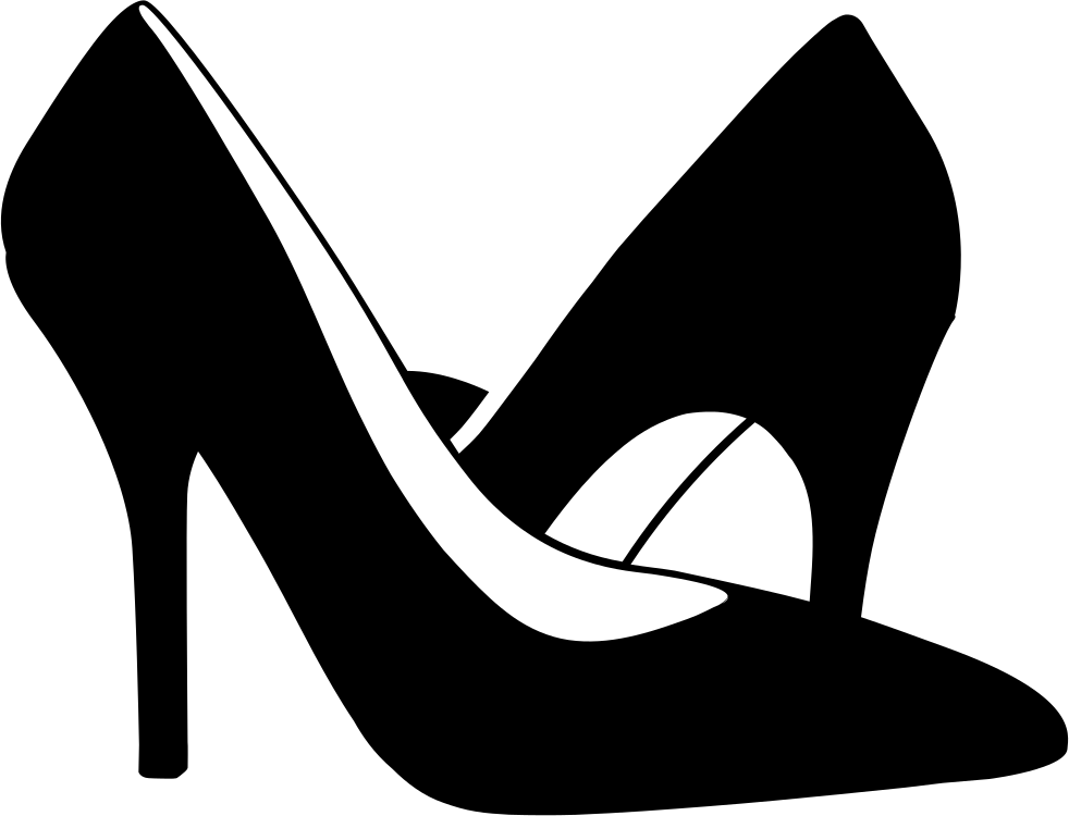 Black High Heels Shoe Png Image
