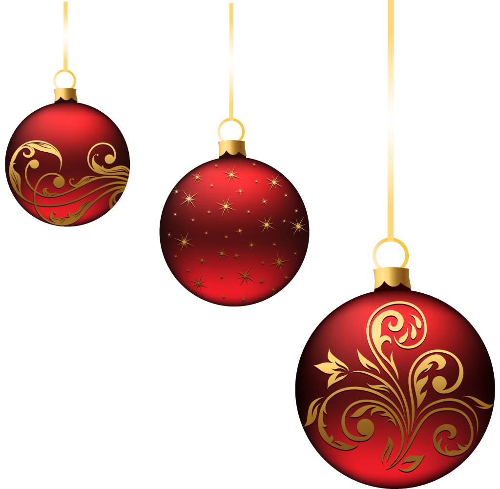 Christmas Ornaments Balls Png Transparent Background
