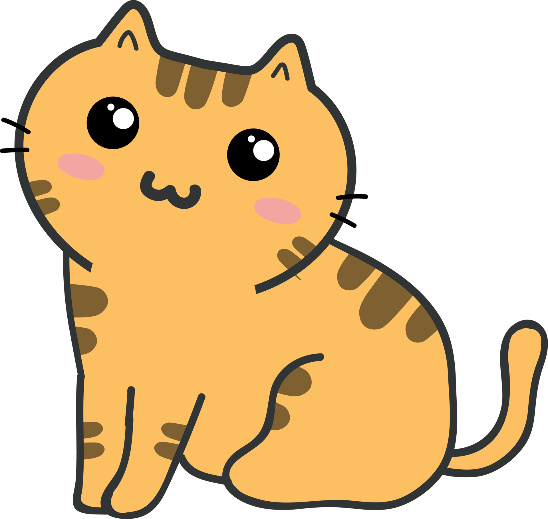 Download Free Cat Cartoon PNG Transparent Image