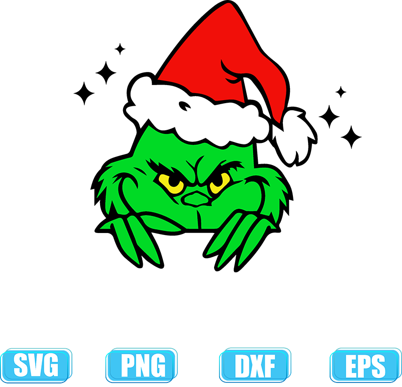 Grinch Face Png Transparent Png Download