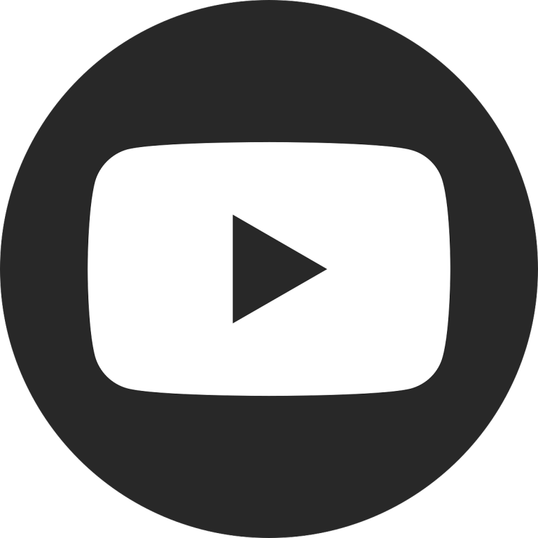 Free Black YouTube Logo PNG Image Download