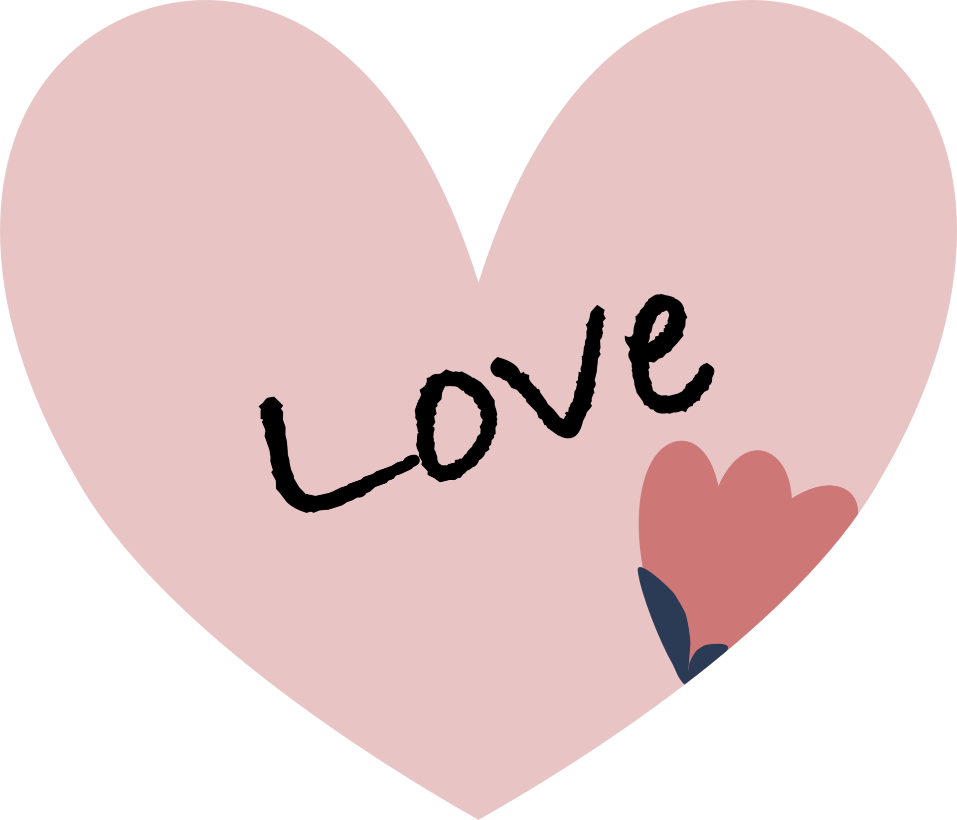 Cursive Heart Png - Download Free Png Images