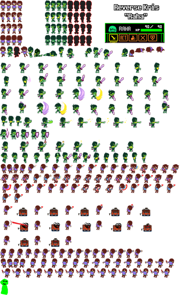 Deltarune sprite sheet - Download Free Png Images