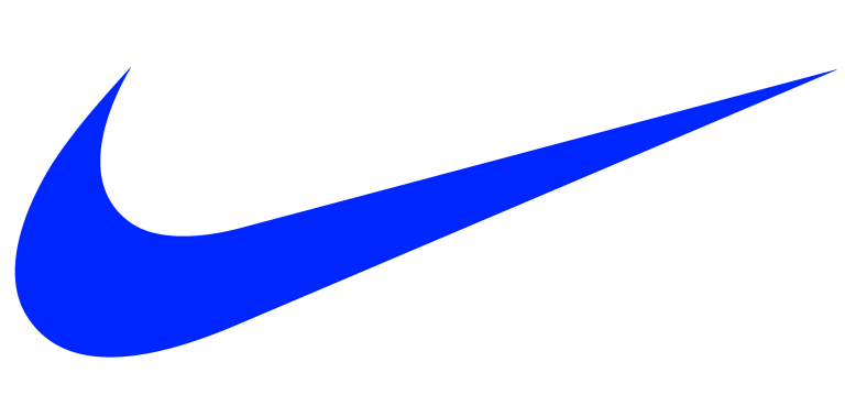 Nike Logo Blue Icon Symbol Clothing Brand Png Transparent Background