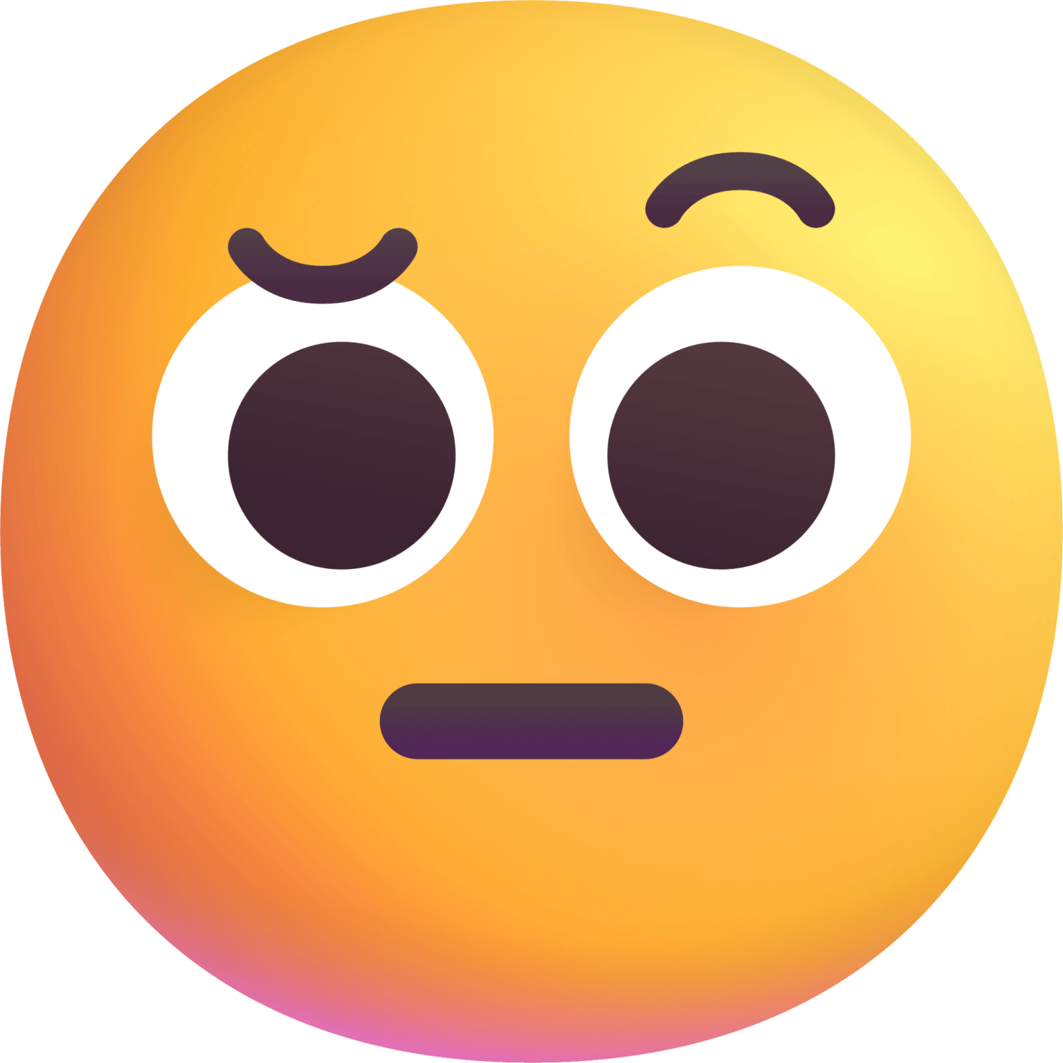 Raised Eyebrow Emoji Png - Download Free Png Images