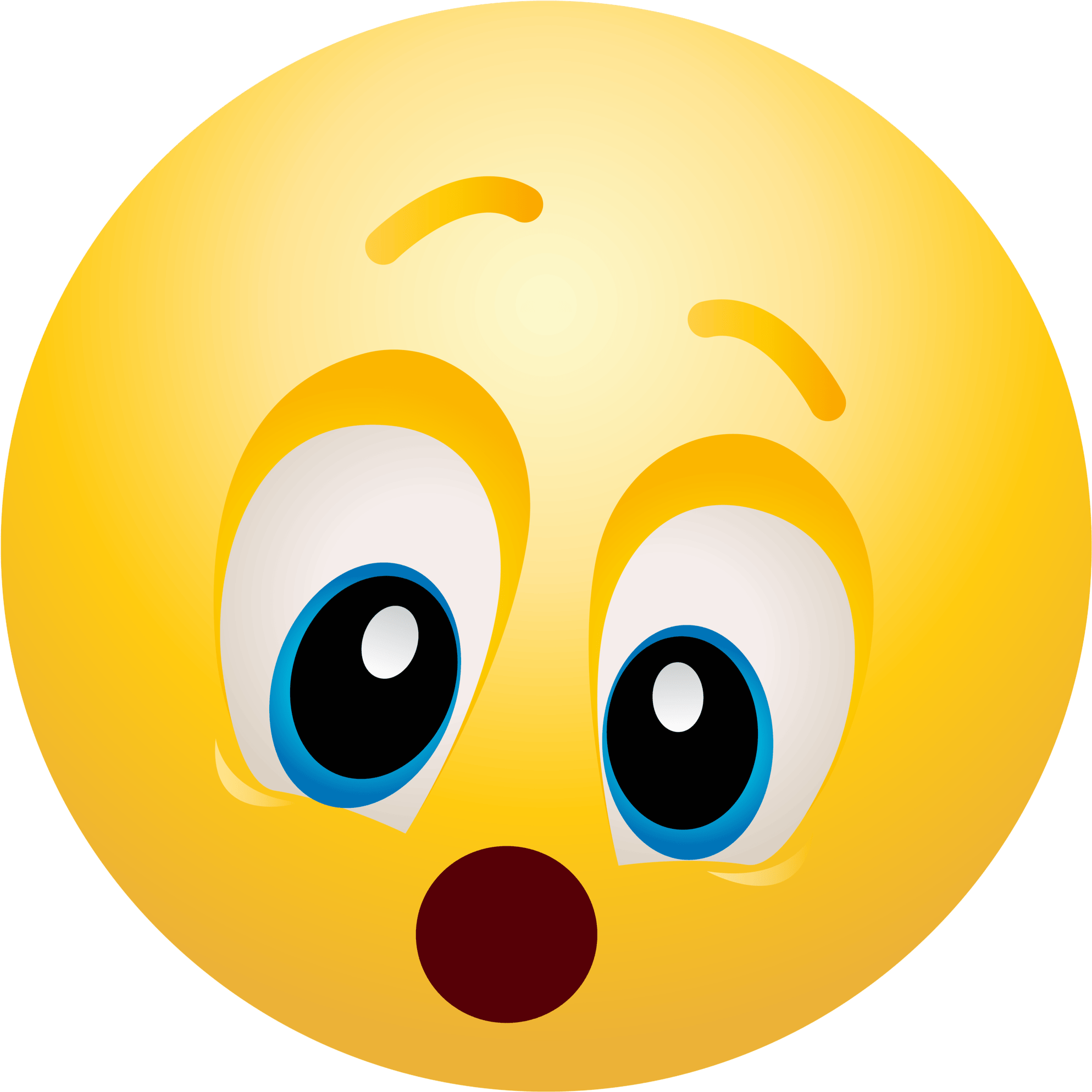 Shock Blue Emoji Transparent Png With Vivid Colors