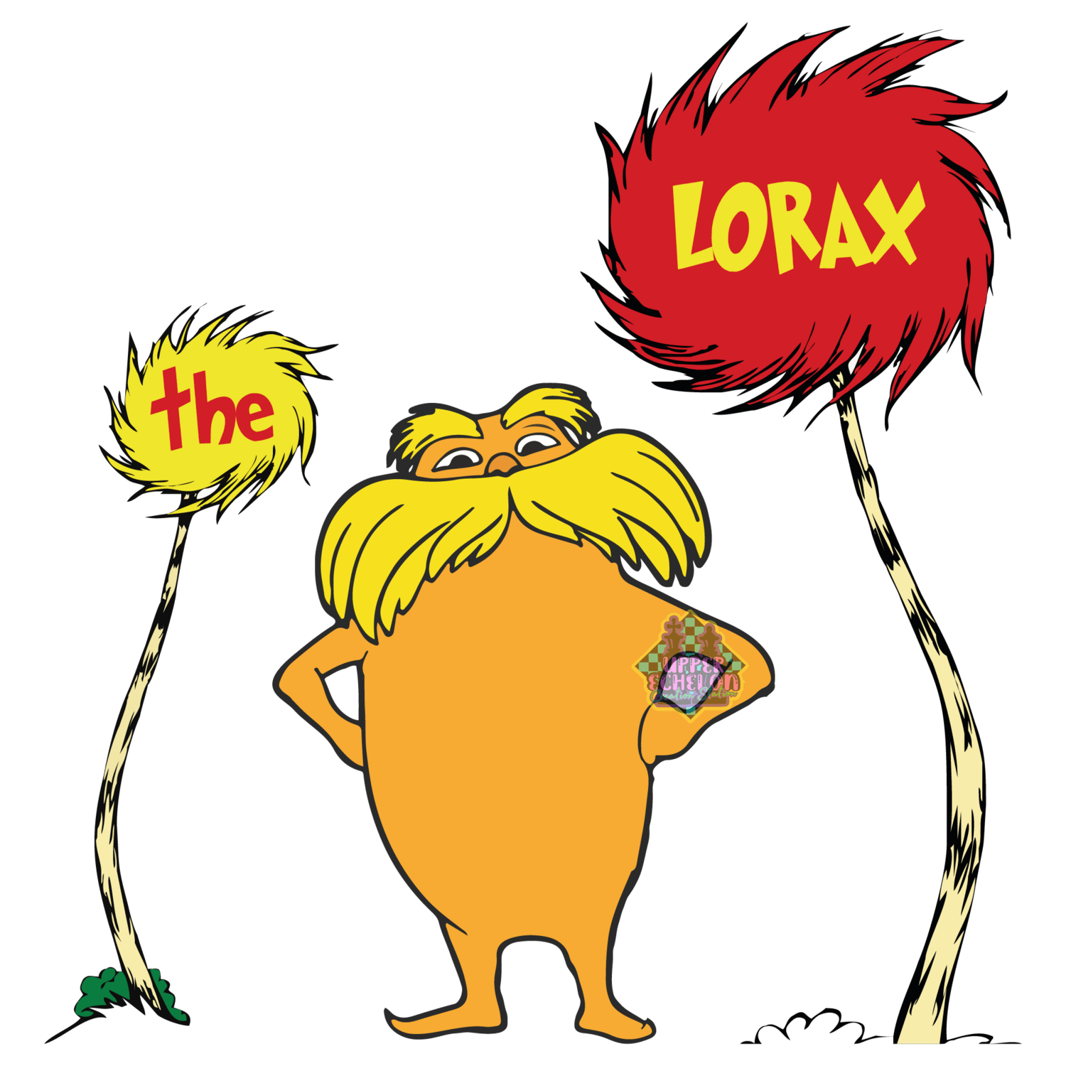 The Lorax Eyebrow Moustache Png Art Without Background