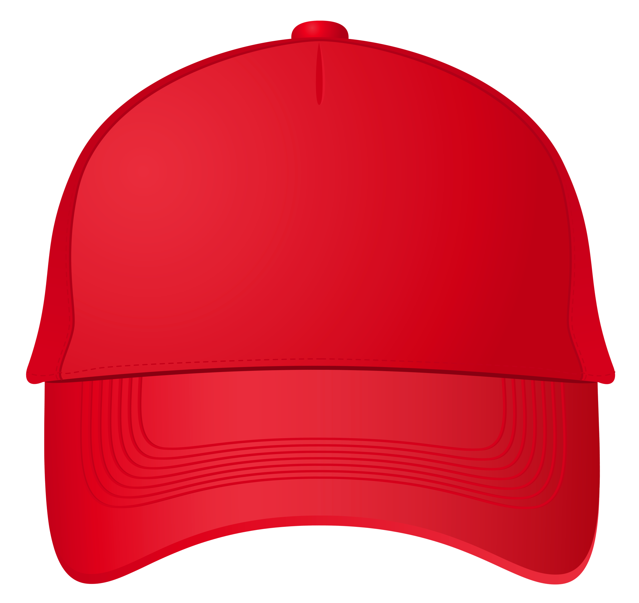 Red baseball cap png clipart