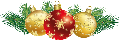 Red Christmas Ornaments Png Clipart