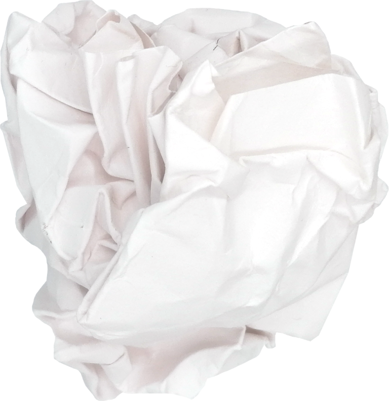 White crumpled paper balls for design element 9340335 PNG